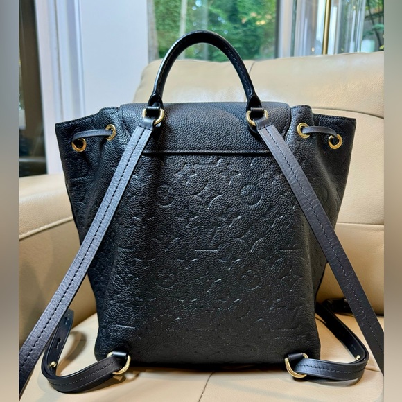 Louis Vuitton empreinte leather Montsouris backpack black - Picture 4 of 10